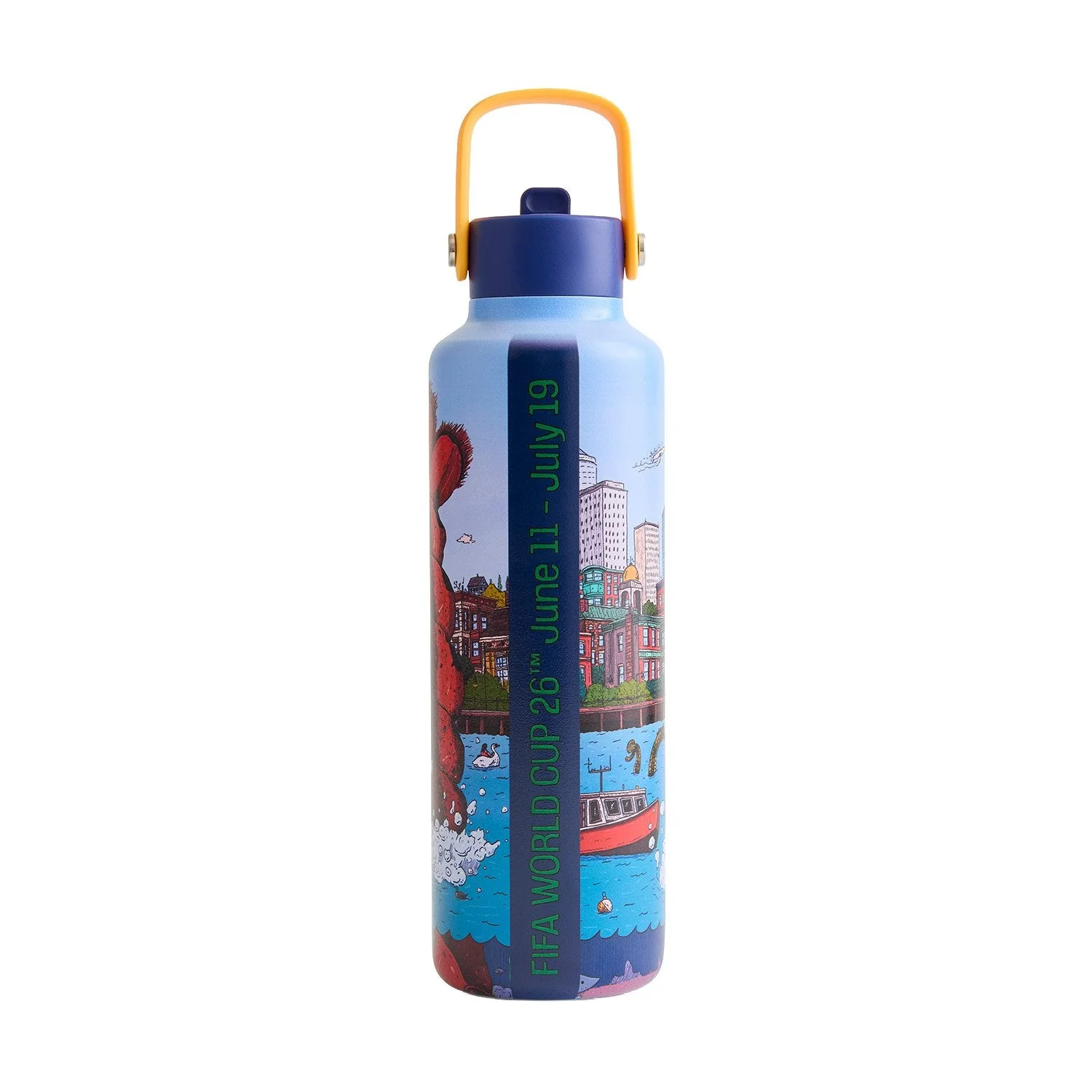 2026 Soccer Fan Collection Boston Poster Water Bottle