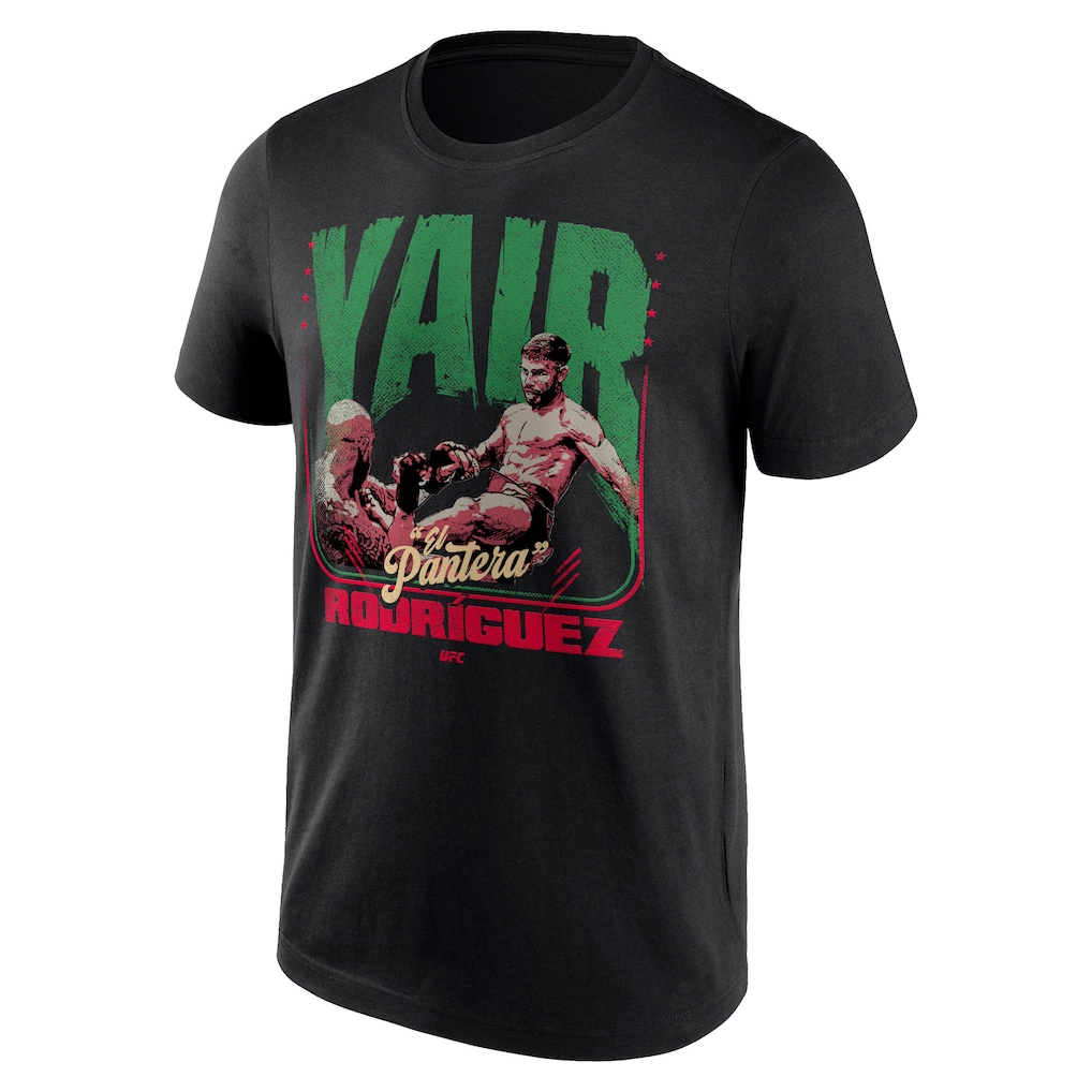 UFC Yair Rodriguez El Pantera Front Kick T-Shirt - Black - Mens