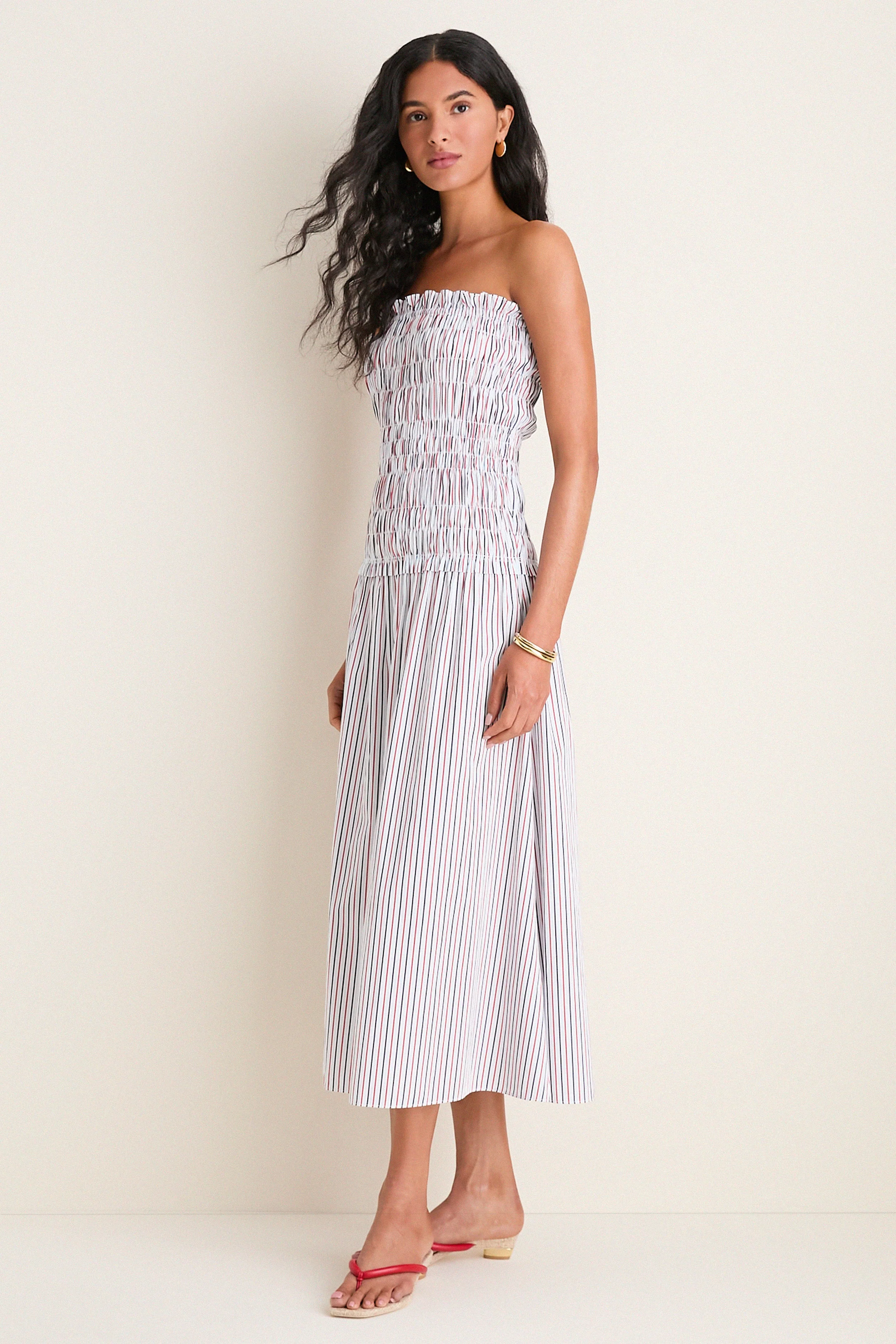 Venezia Stripe Amalita Midi Dress