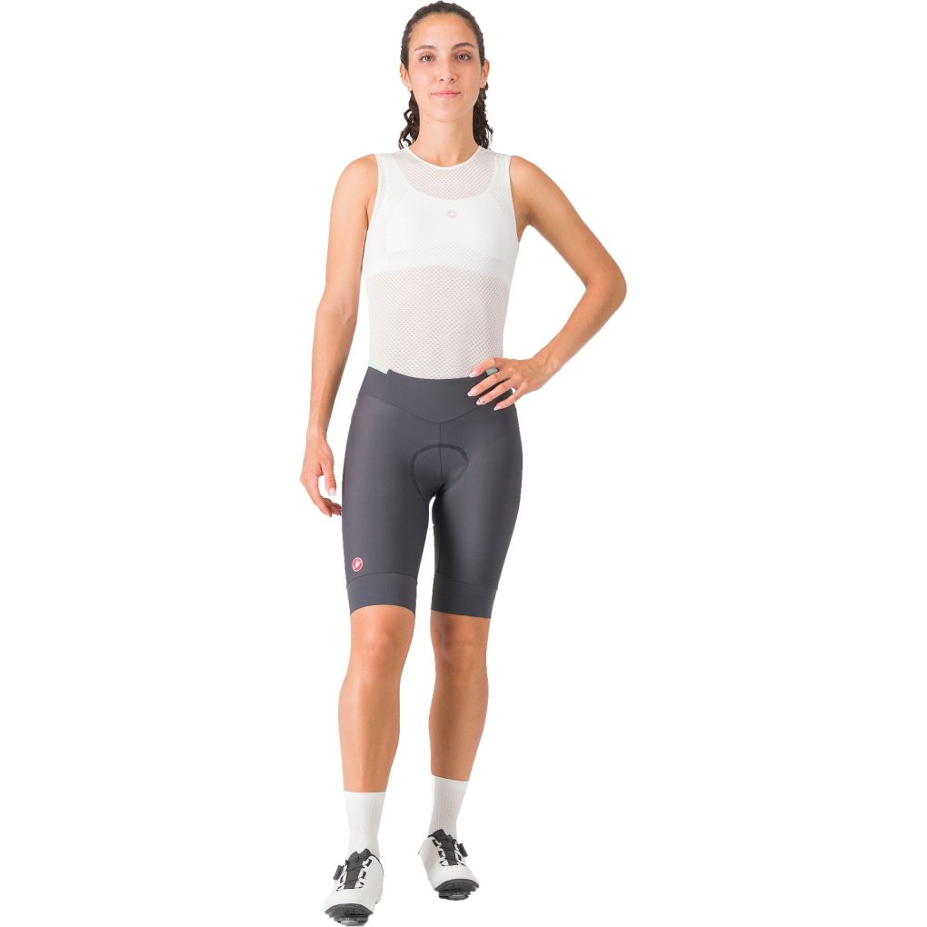 Castelli Prima 2 Shorts Women - dark grey/pool blue 030