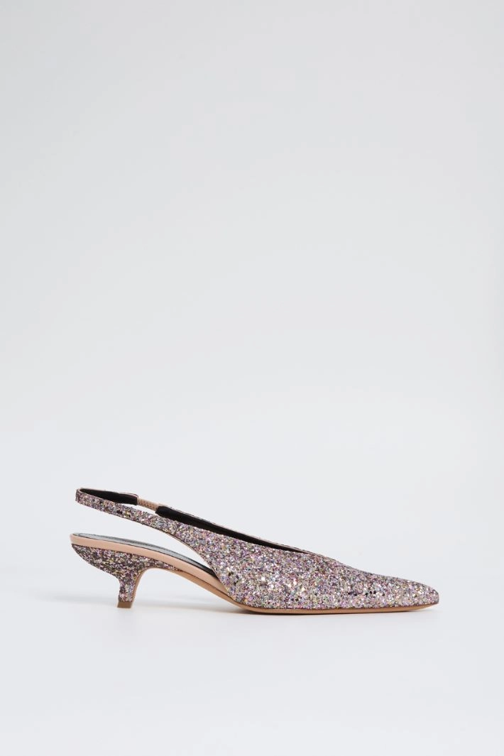 Glitter slingbacks - PINK
