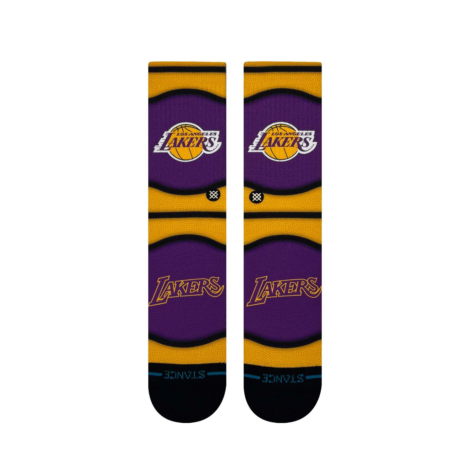 Los Angeles Lakers Classic Mini Ball Stance Crew Socks