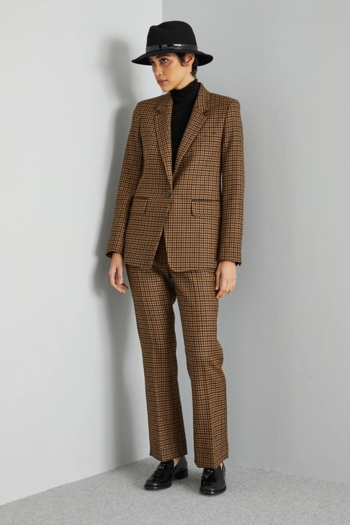 Wool fedora hat - BLACK