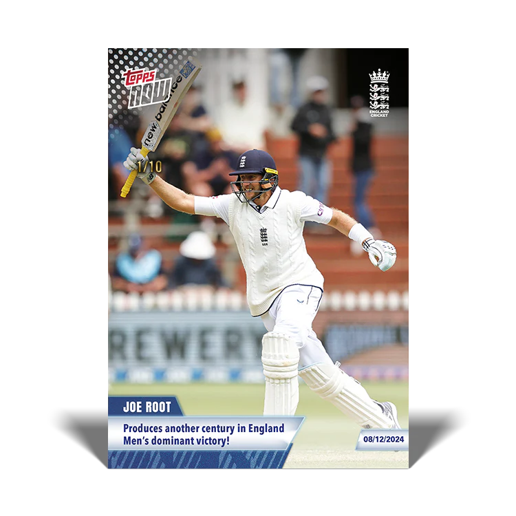 Joe Root - Produces another century in England Men’s dominant victory!  - 23/24 ECB Topps NOW® Card 51