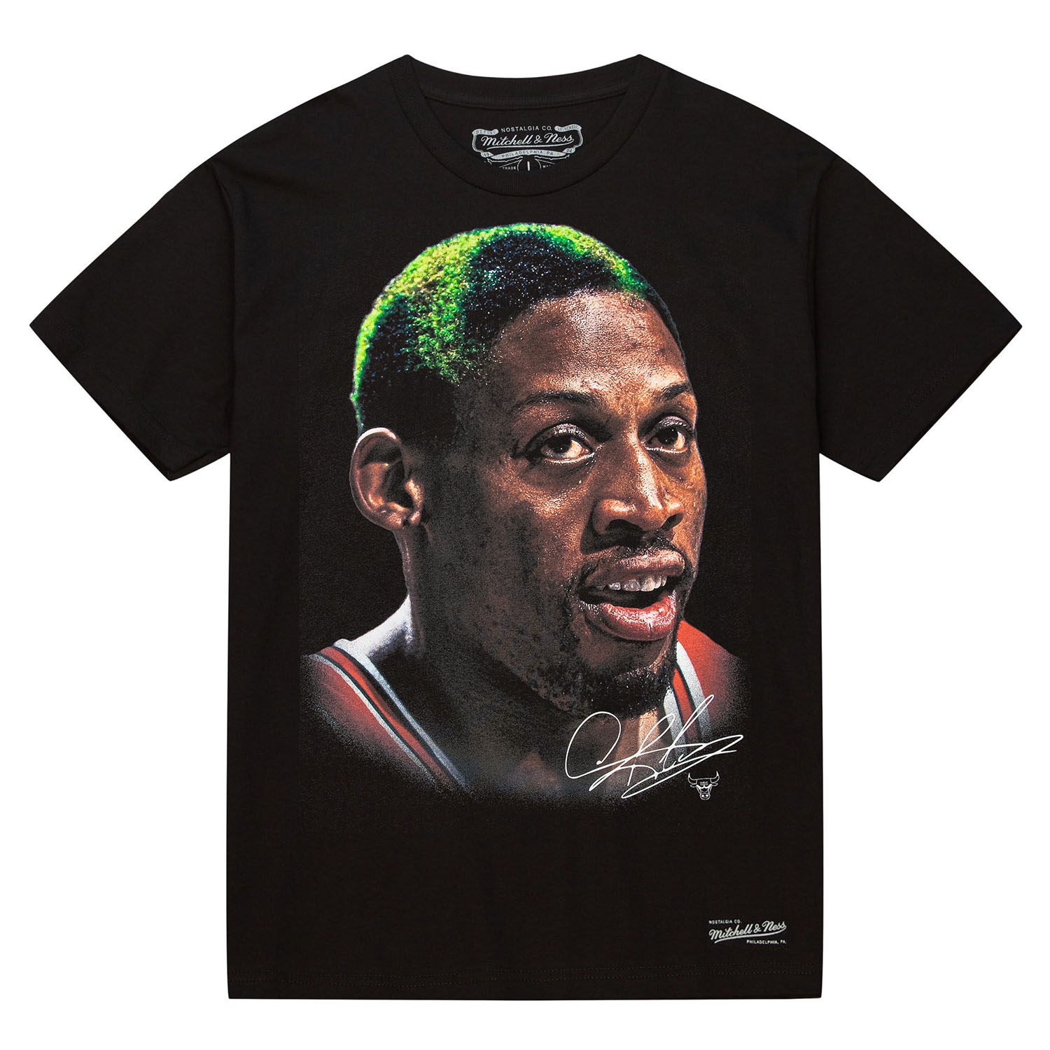 Dennis Rodman Mitchell & Ness Real Big Face NBA Tee Black