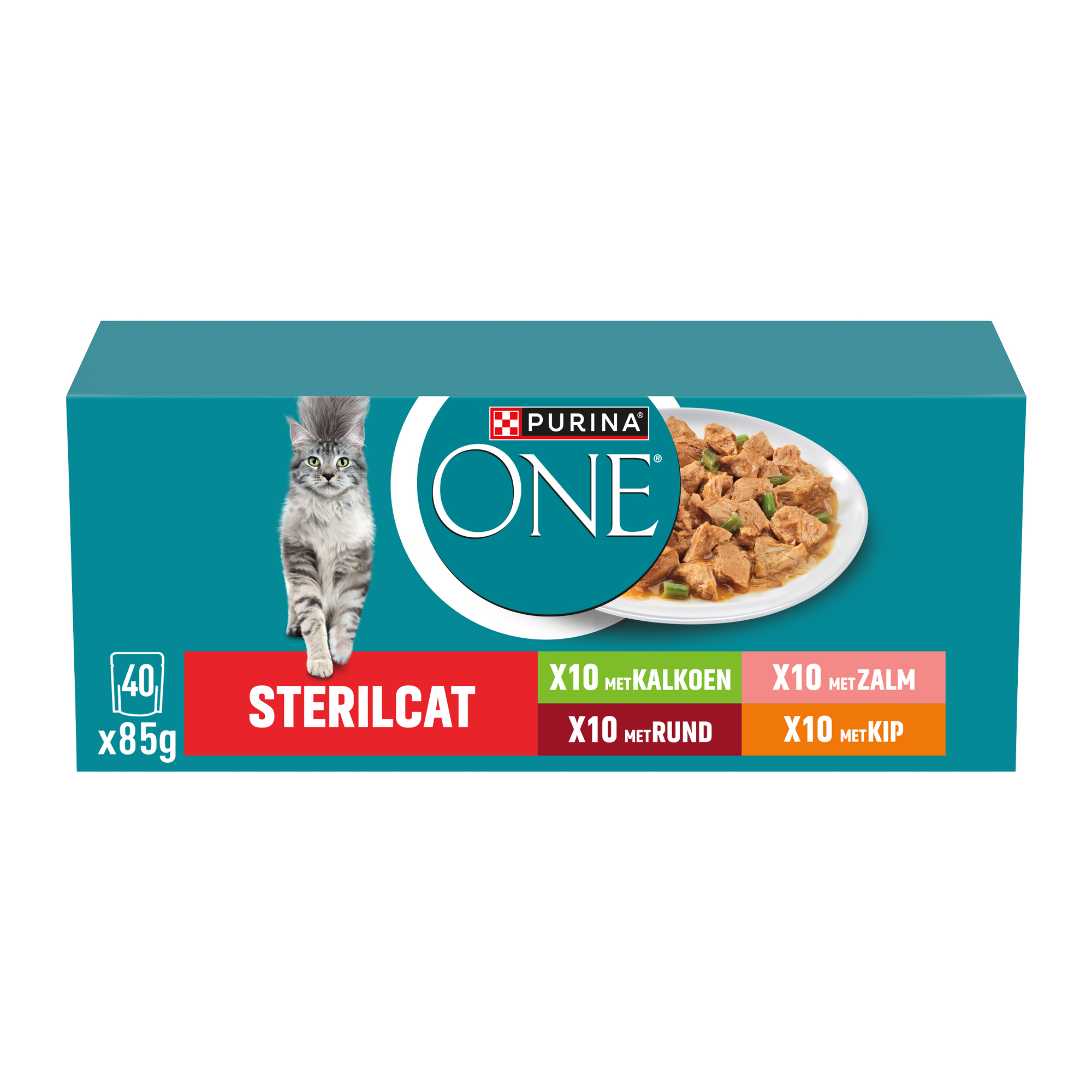 Purina ONE Sterilcat - Salmon - 4 x 85 g