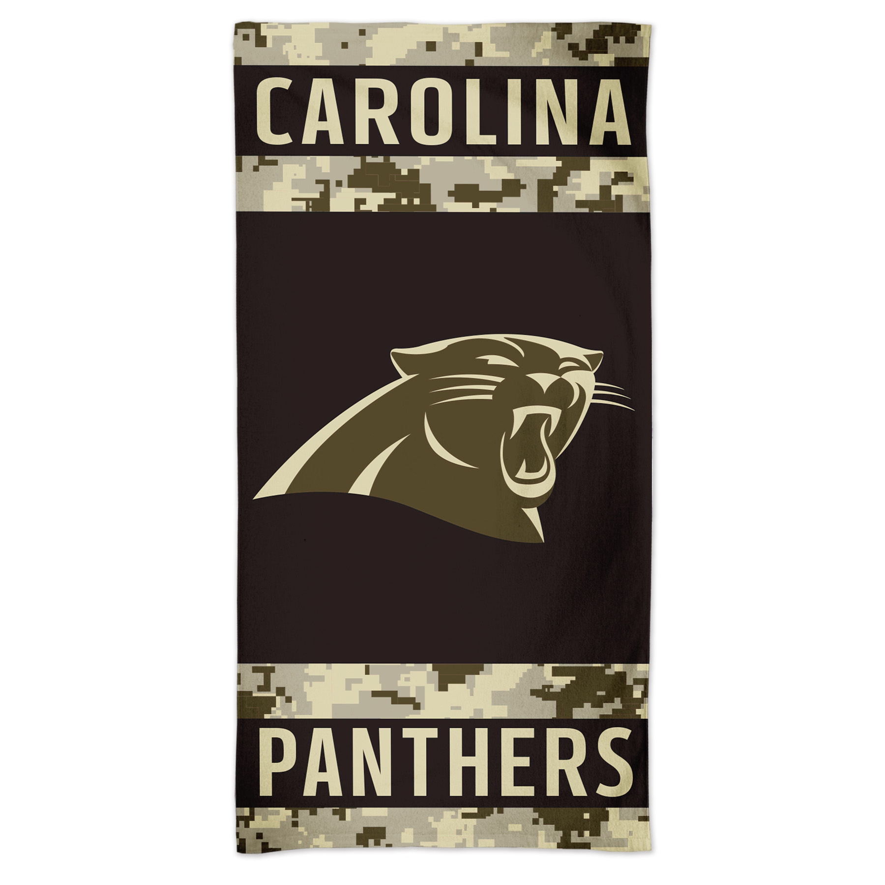 Carolina Panthers Camo Spectra NFL Beach Towel