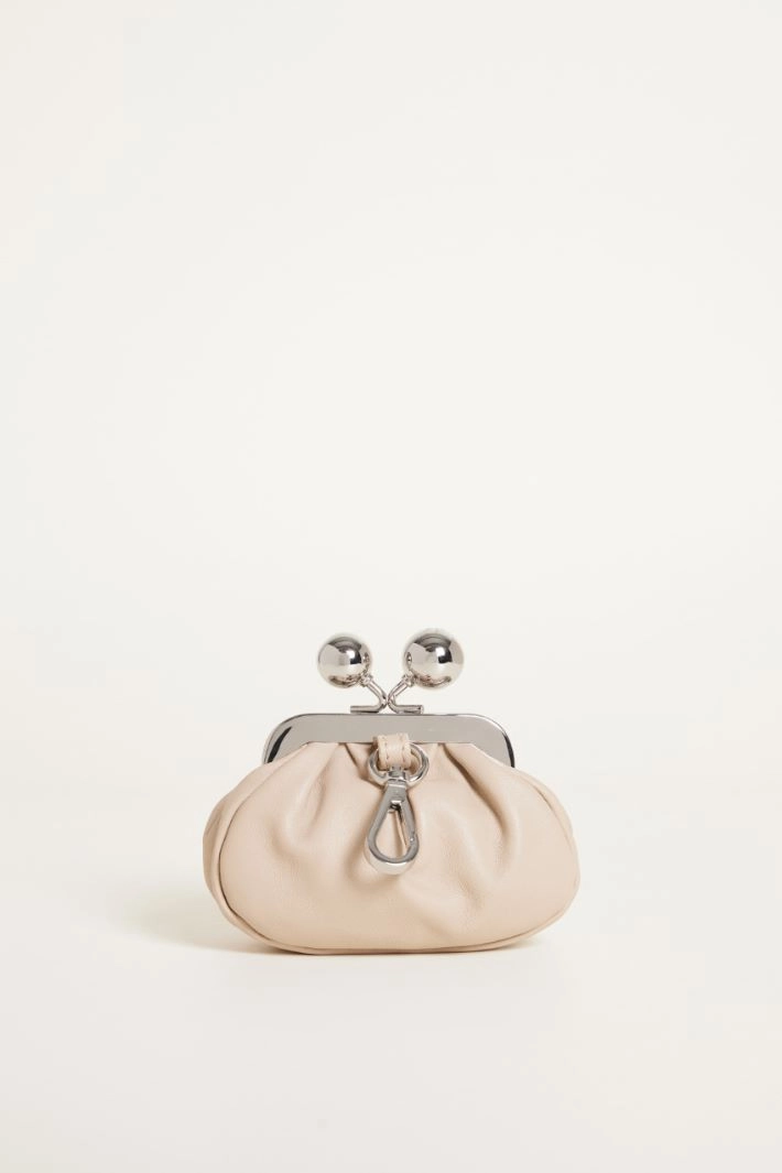 Nappa leather mini bag - BEIGE