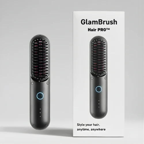 GlamBrush-Salon-Sleek Hair In 5 Minutes + 50% OFF