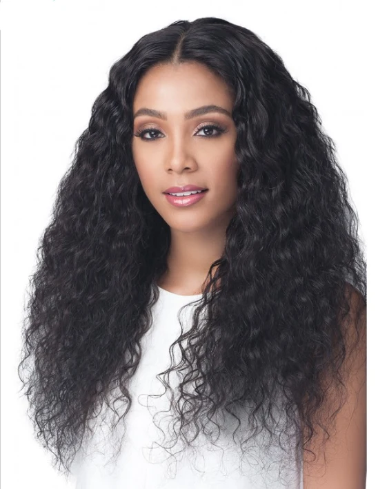 Bobbi Boss Unprocessed Virgin Remy Bundle Hair Full Lace Wig BNGLWNC28 Natural Curl 28