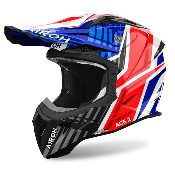 Casque cross Airoh AVIATOR ACE 2 - PROUD 2024 - Bleu / RougeRef : AR1352