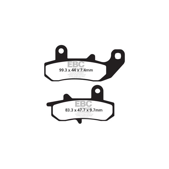 EBC Organic Rear Brake PadsRef: FA157 / 17220253