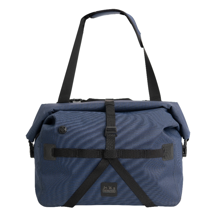 Brompton Borough Waterproof Roll Top Bike Bag - 25L - navy