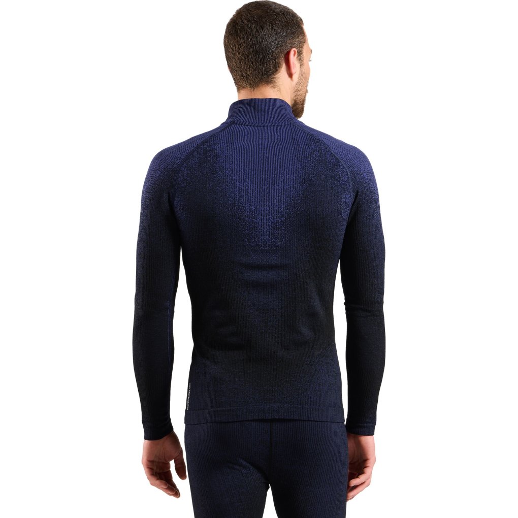Odlo POW Blackcomb Half-Zip Long-Sleeve Base Layer Men - skipper blue