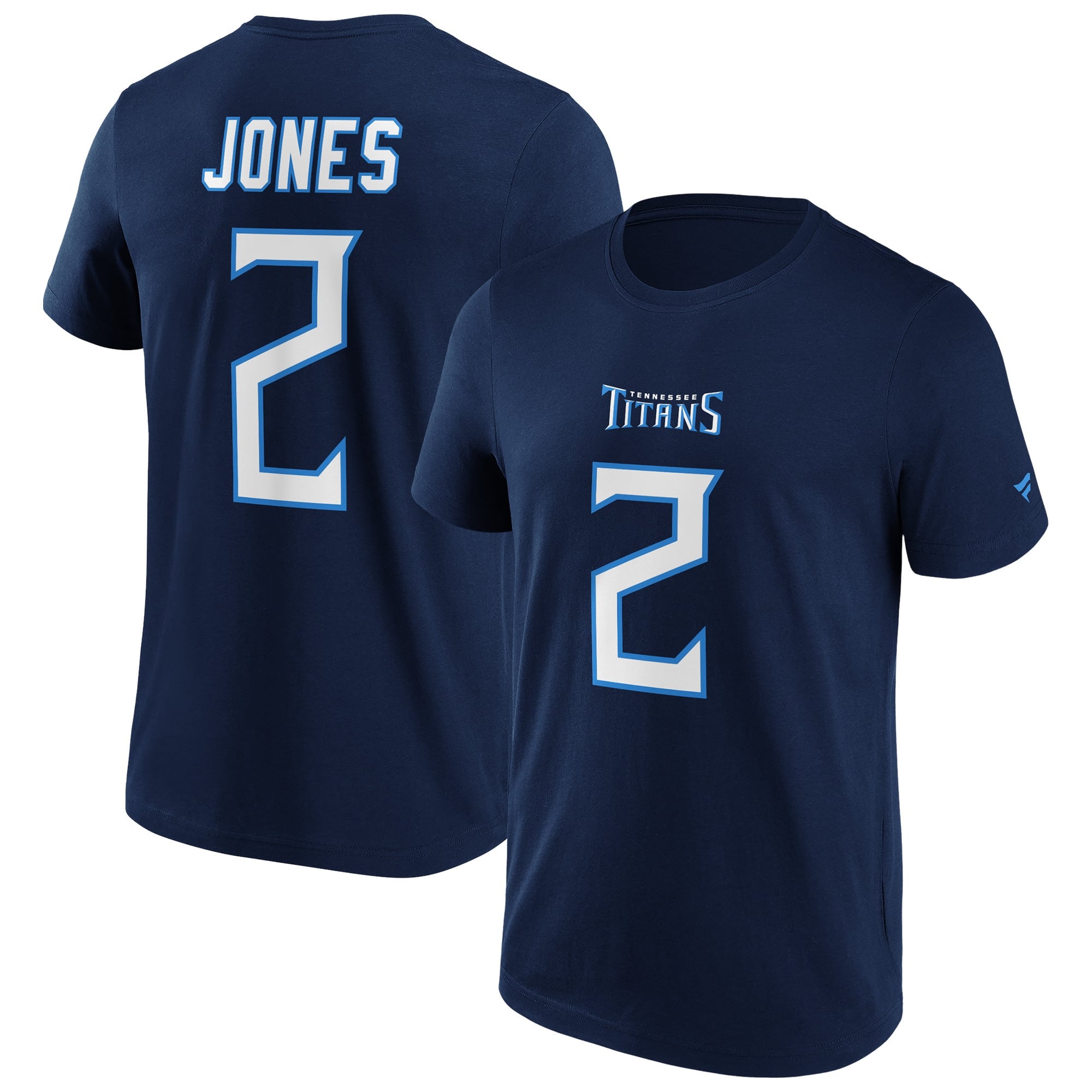 Julio Jones #2 Tennessee Titans Iconic Player NFL T-Shirt Navy