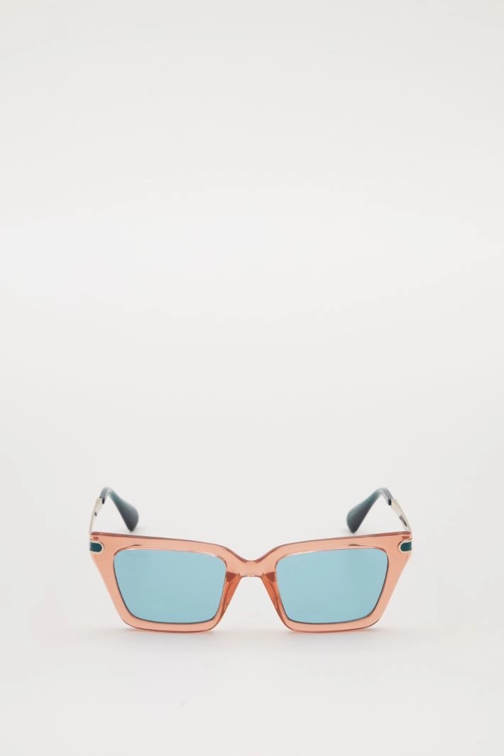 Square sunglasses - GREEN PEACH