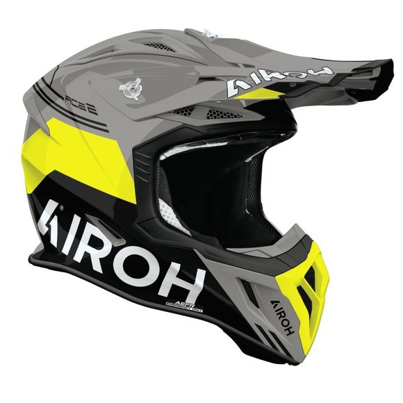 Cross Airoh Aviator Ace 2 - Fury 2026 - Yellow / BlackRef: Ar1530-C50686