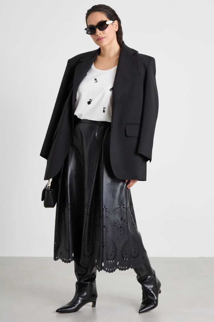 Printed jersey T-shirt - WHITE