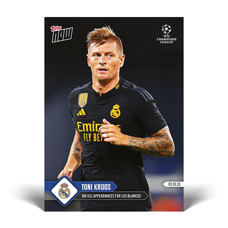Topps UK - Toni Kroos - 100 UEFA Champions League appearances - UCL TOPPS NOW® Card #29
