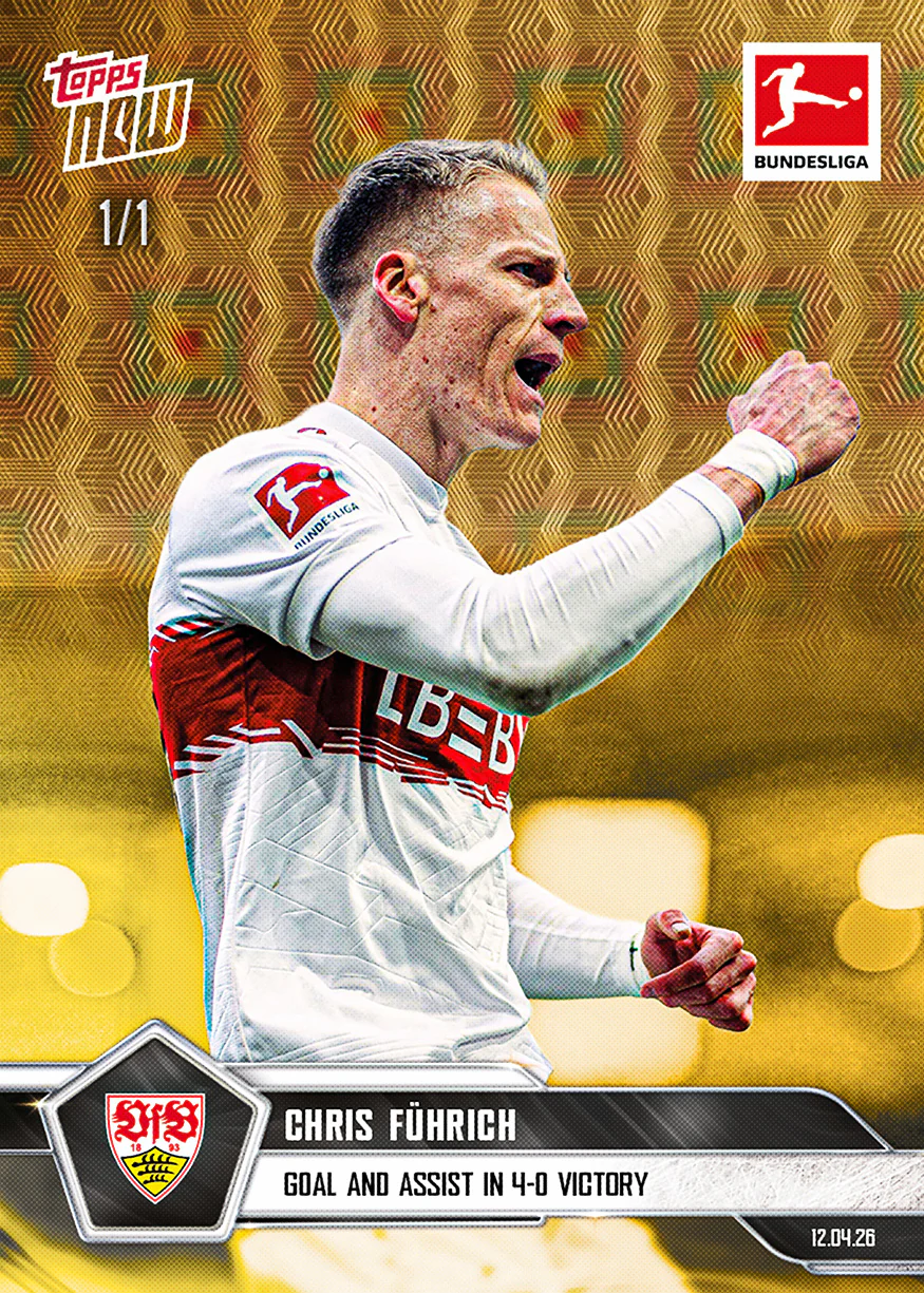 Chris Führich - 2025-26 Bundesliga Topps NOW® - Card 170 - PR: 261