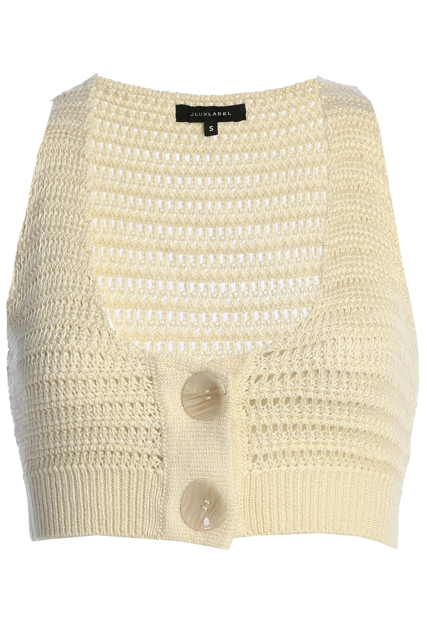 Ivory Salmah Crochet Top