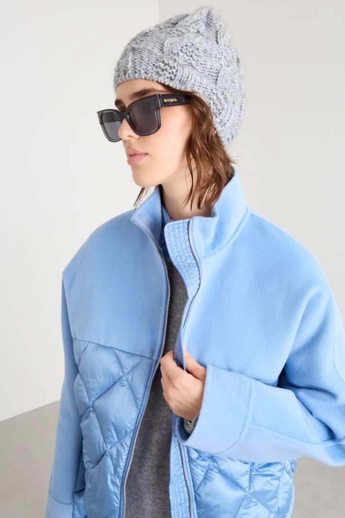 Cable-knit hat - GREY