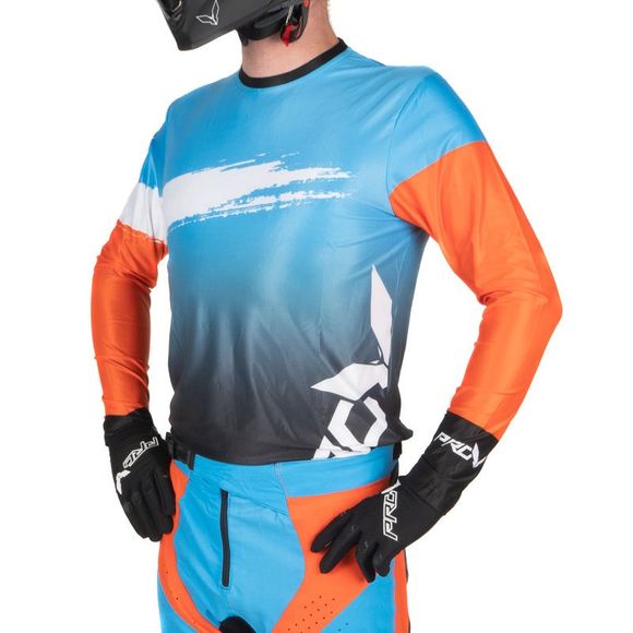 Maillot cross Prov MARTIAN 2026 - Bleu / OrangeRef : POV0082