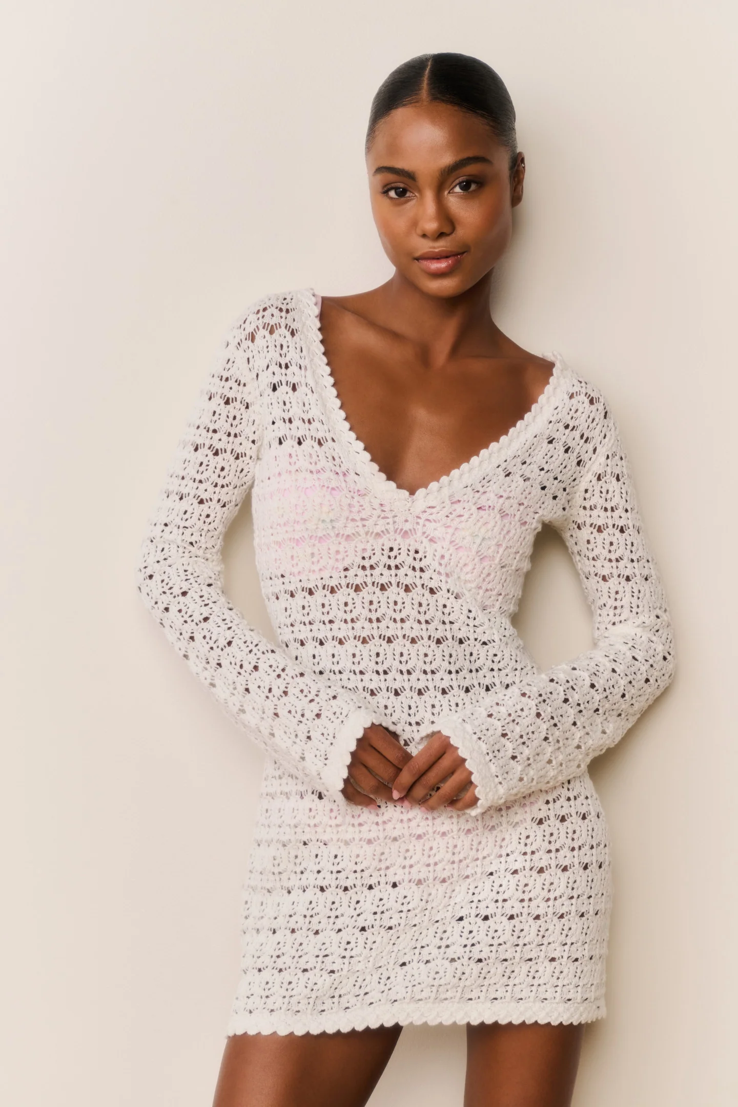 Vespa Crochet Mini Cover-Up Dress