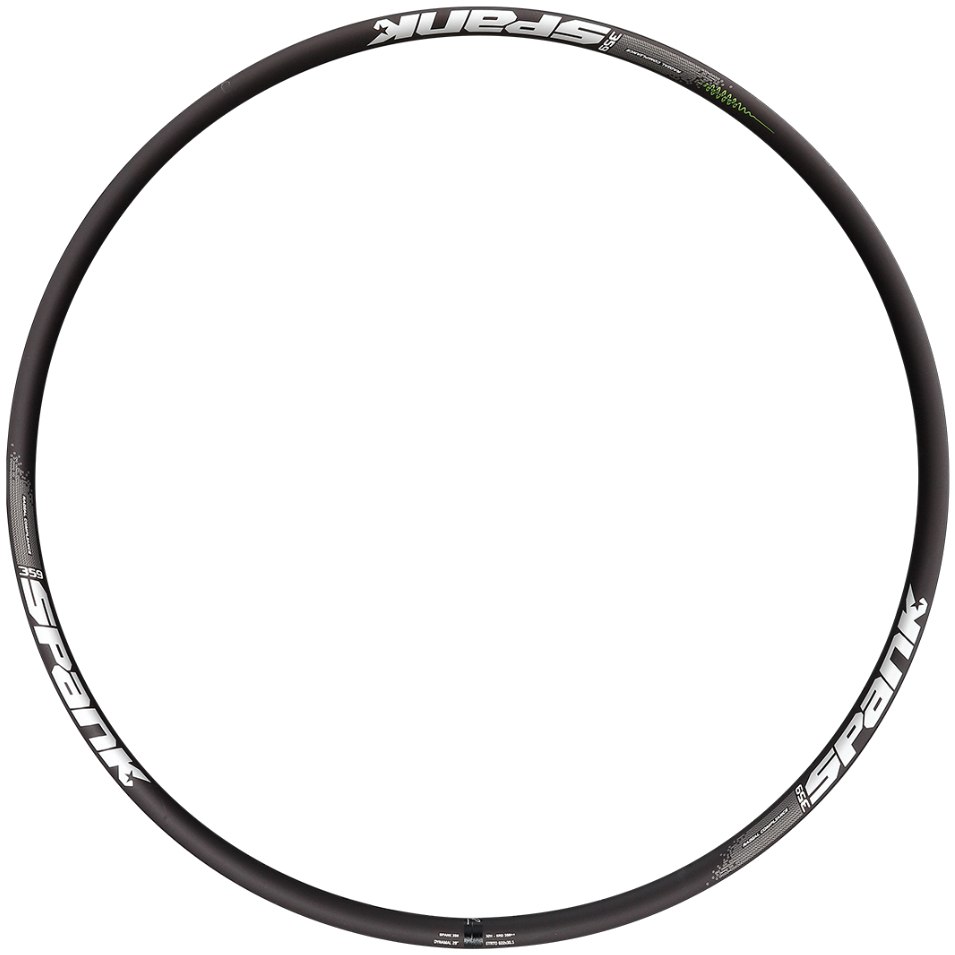 Spank 359 VibroCore Bead Bite 27.5 Inches MTB Rim - 32 Holes - shotpeen black / white
