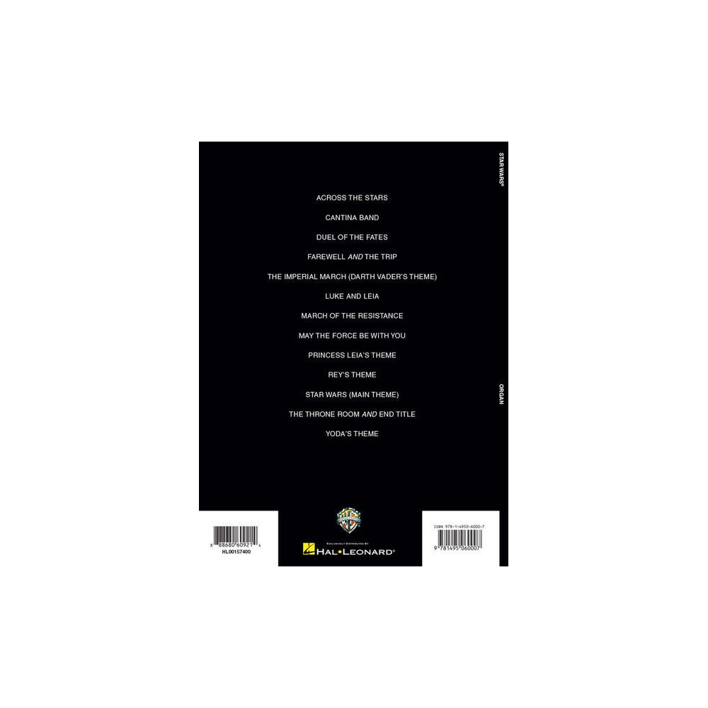 Hal Leonard Star Wars For Organ – Thomann Ireland