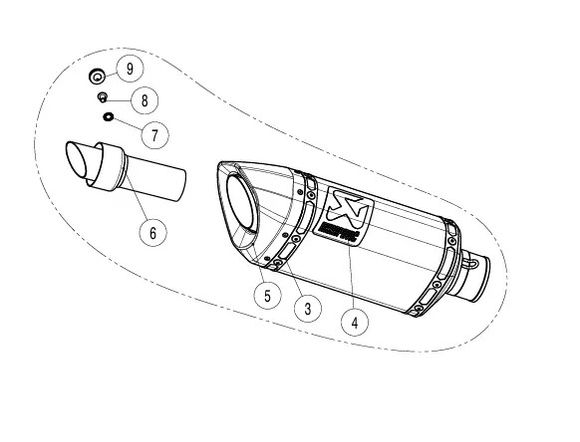 Akrapovic Racing SilencerRef: Sa00260A / 18602580