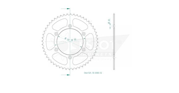 Esjot crown 52 teethRef: Esjo00124A / 12113036