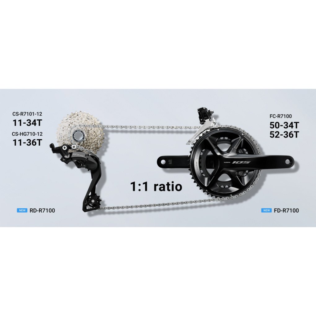 Shimano 105 RD-R7100 Rear Derailleur - Shadow RD | 12-speed