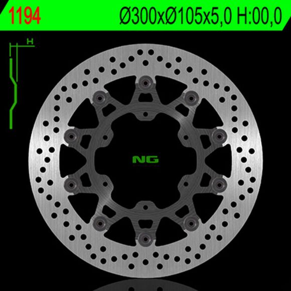 Round NG floating brake discRef: Ngd00305A / 1024357