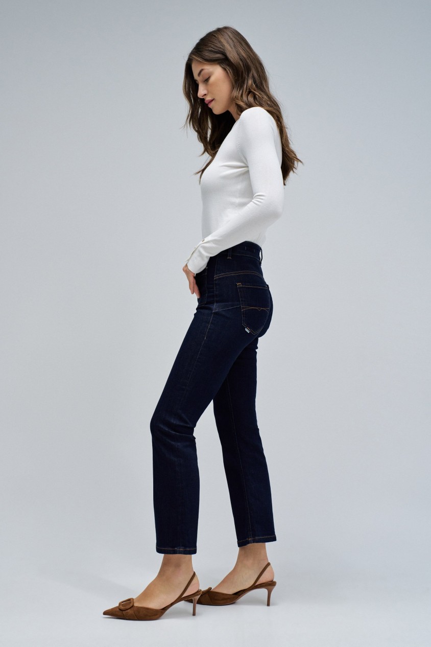 FAITH PUSH IN CROPPED FLARE JEANS