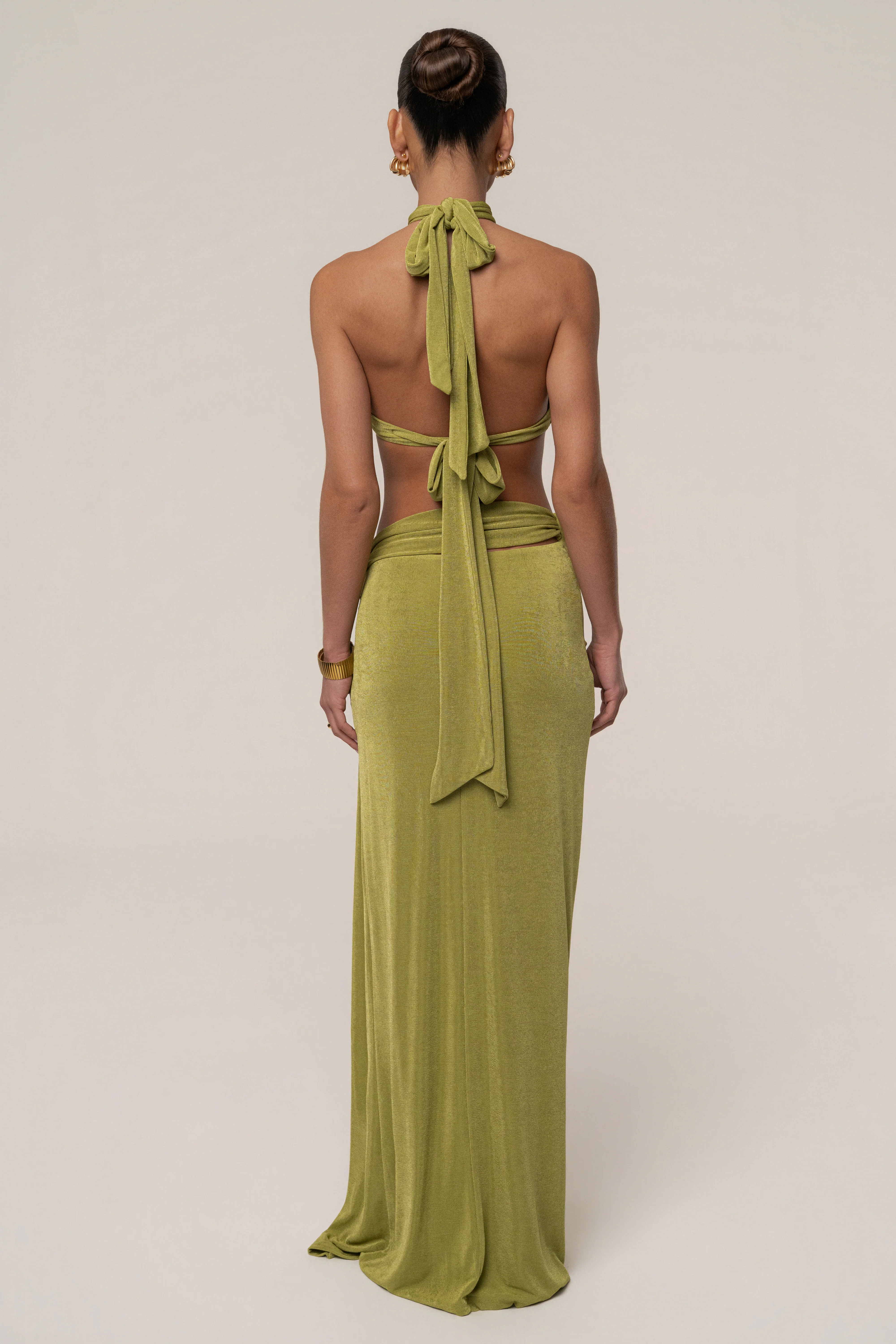 Lime City After Dark Skirt Set