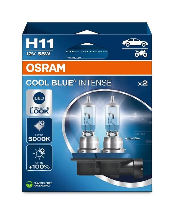 Osram Cool Blue Intense Bulb H2 12V 55W bulb - x2 UniversalRef: Osrm00108A / 1129543