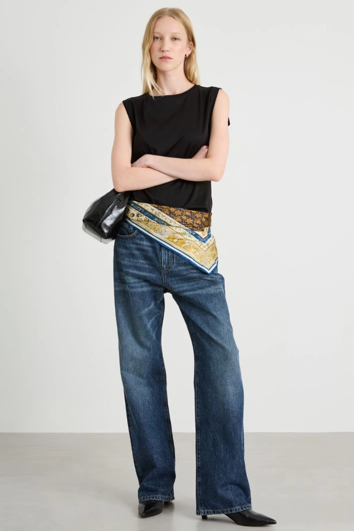 Silk foulard - YELLOW