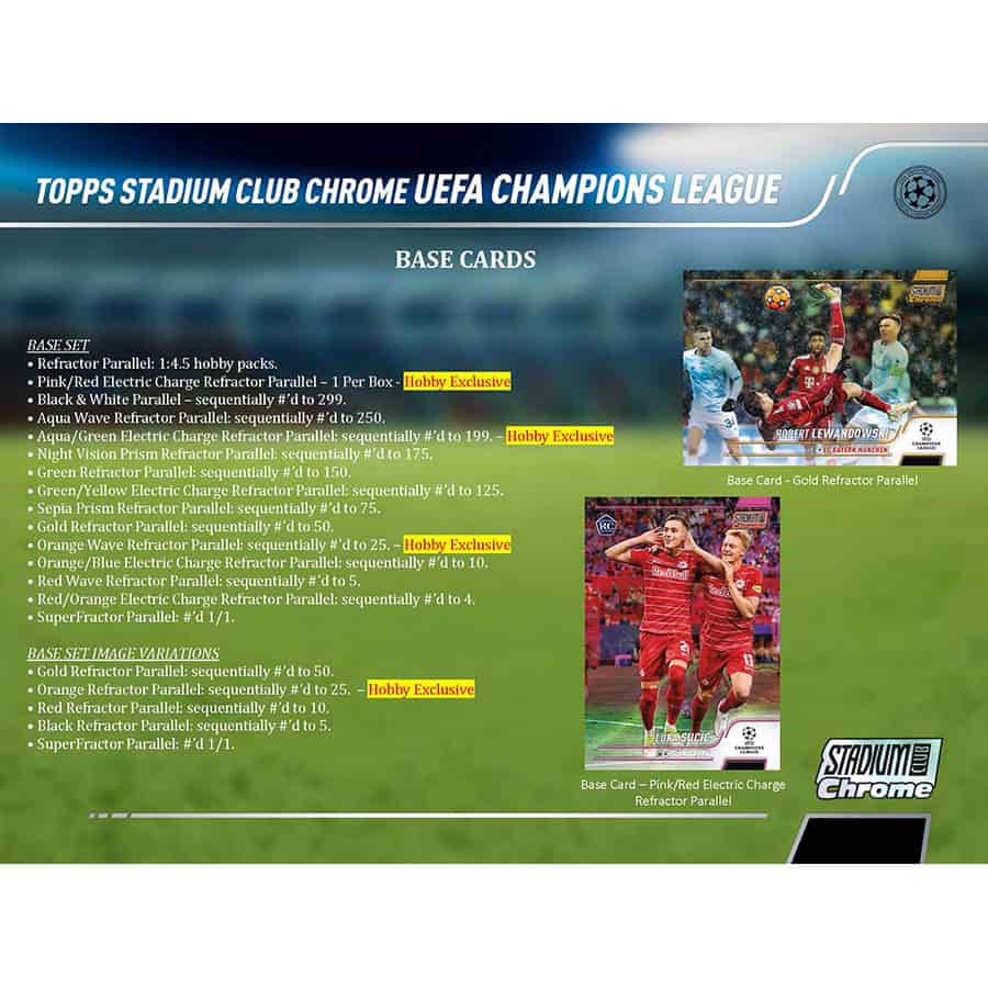 2021/22 Topps UEFA Champions League Stadium Club Chrome Soccer Hobby Box
