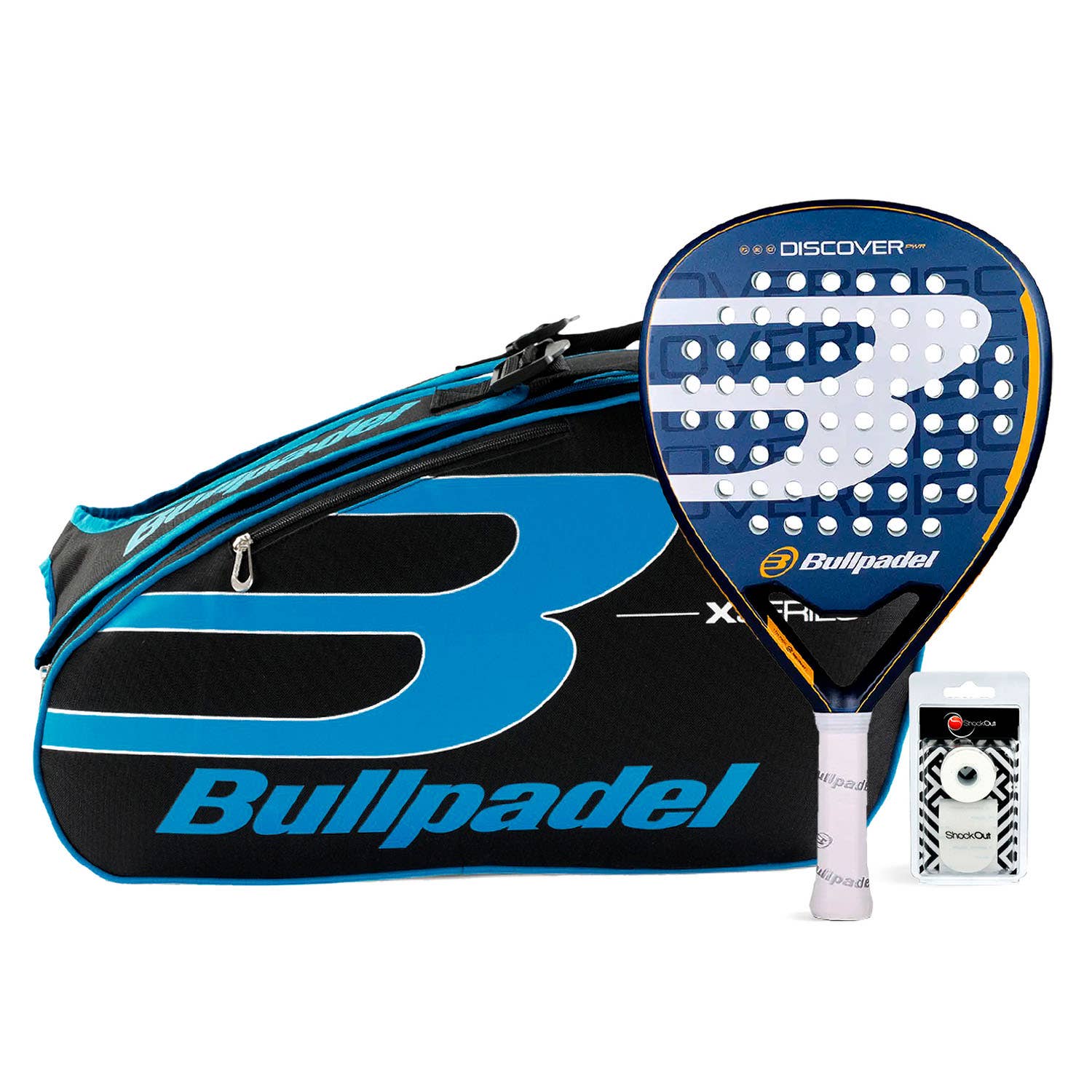 PACK BULLPADEL DISCOVER PWR PADELBAG X-SERIES BLUE