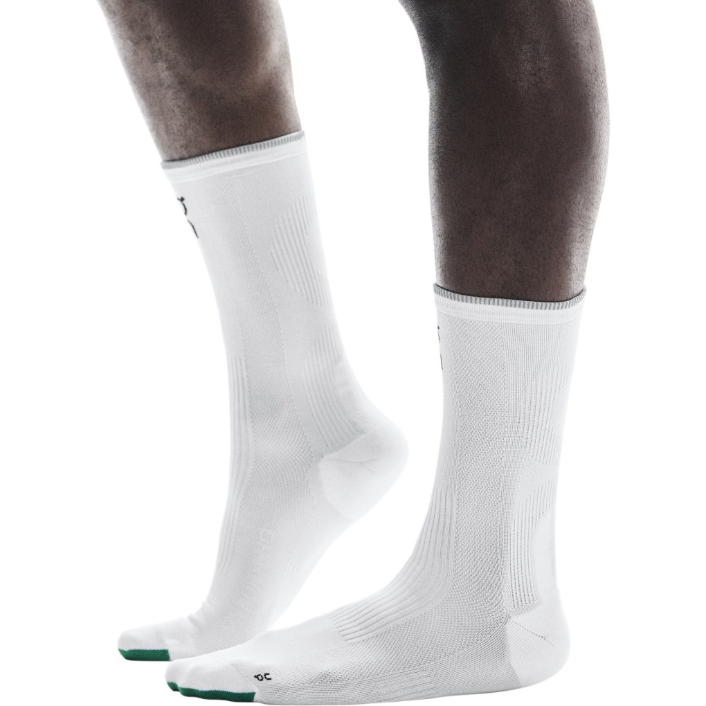 On Elite Run Sock High - White | Ivory