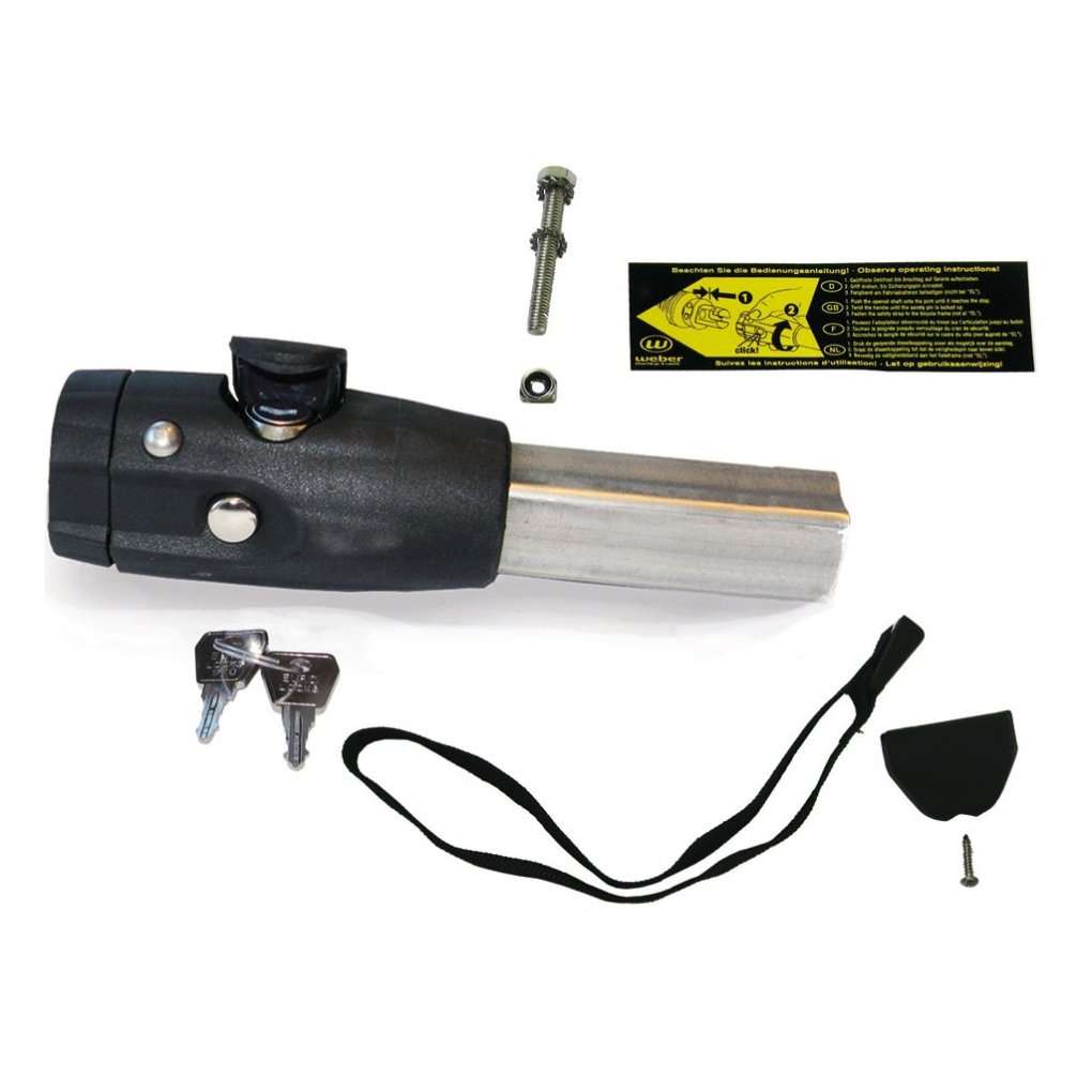 Weber Draw-Bar Connector with Lock - Square Type 23,5mm