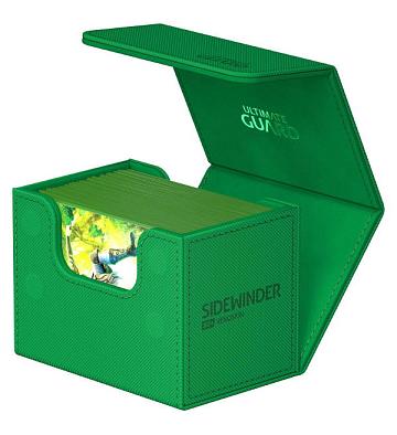 Ultimate Guard Sidewinder 80+ Xenoskin Monocolor Deck Box - Green