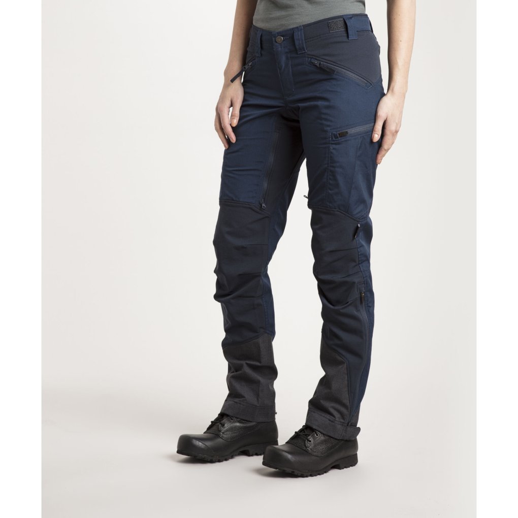 Lundhags Makke Hiking Pants Women - Regular - Light Navy/Deep Blue 671