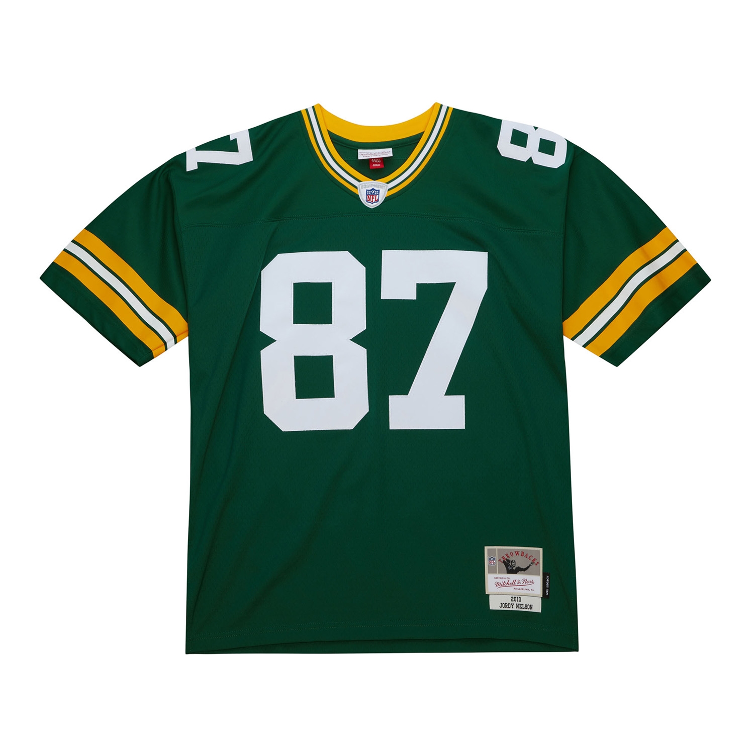 Jordy Nelson #87 Green Bay Packers 2010 Legacy Throwback NFL Jersey Green