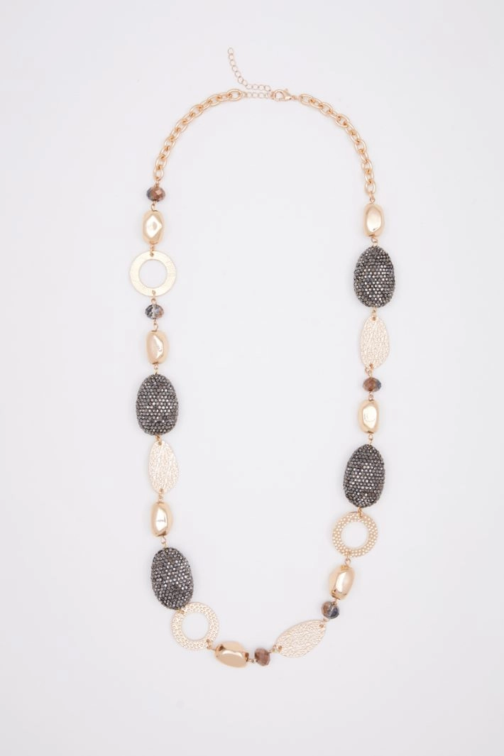 Necklace with stones - GOLD