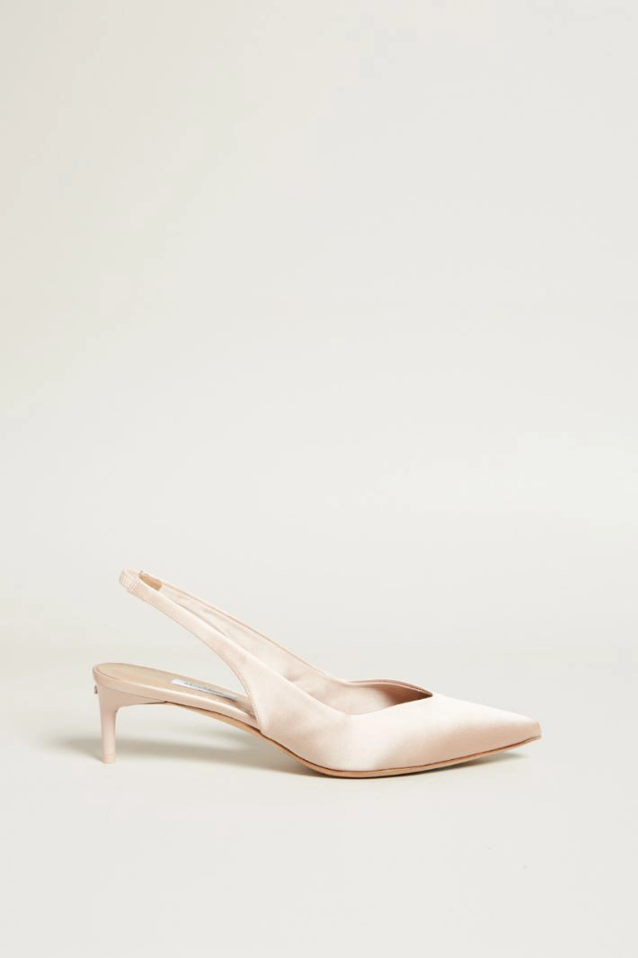 Satin slingbacks - LIGHT PINK