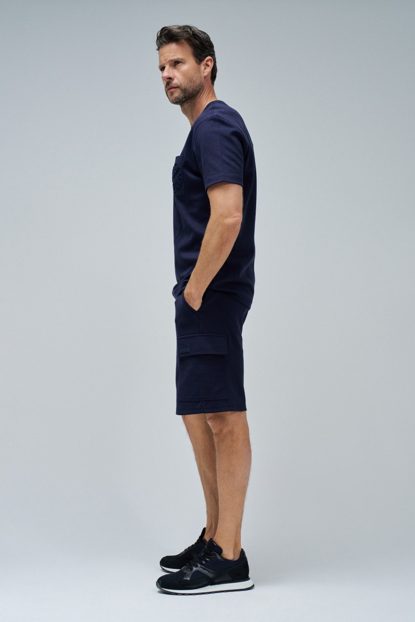 T-SHIRT WITH EMBOSSED BRANDING