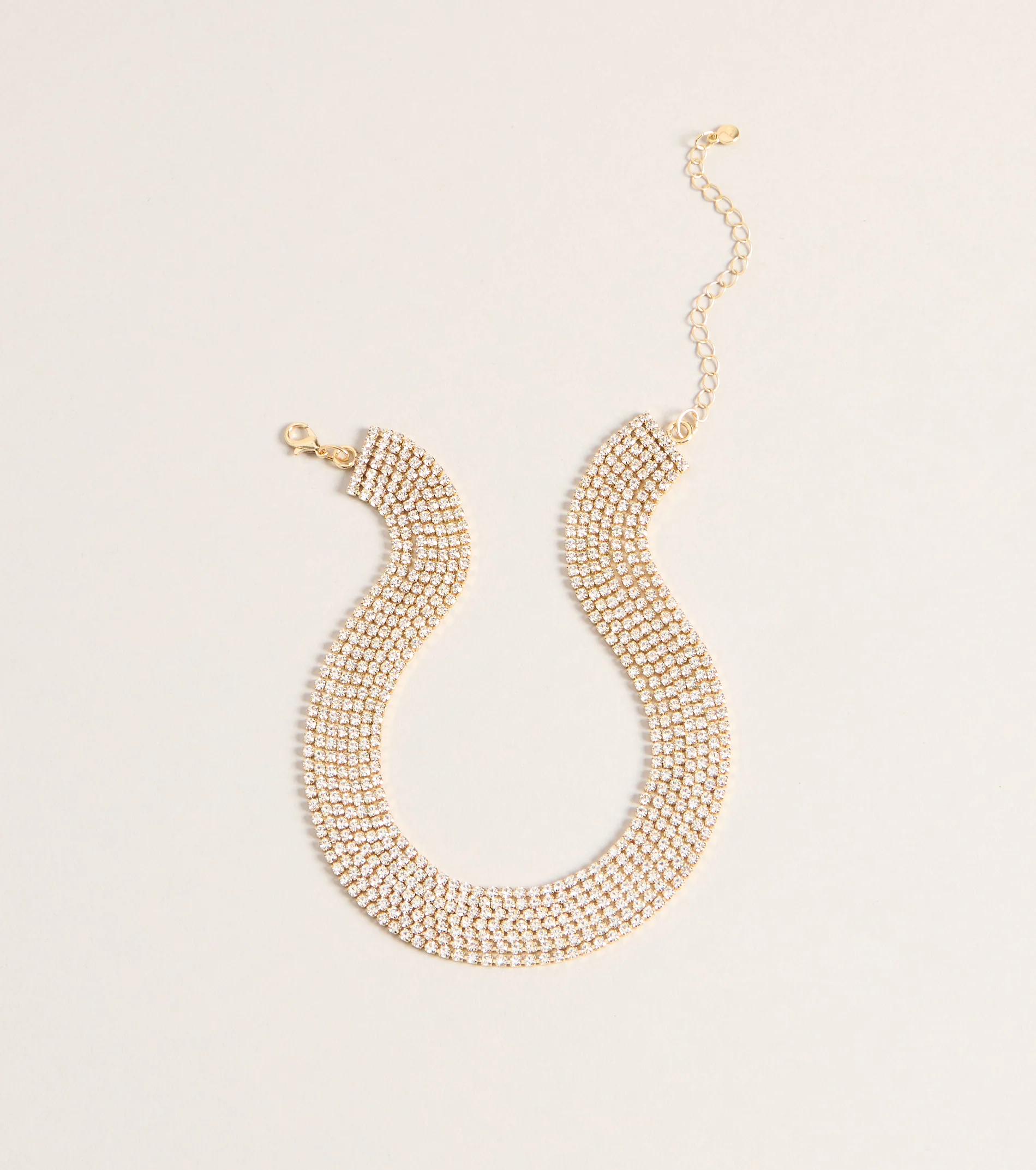 Glam Girl Layered Rhinestone Necklace