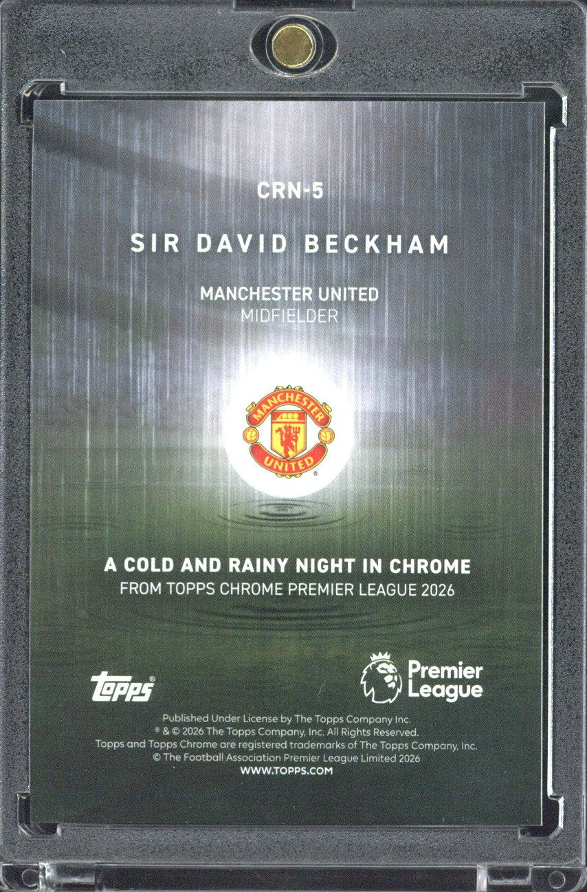 2026 Topps Chrome David Beckham A Cold & Rainy Night in Chrome #CRN-5